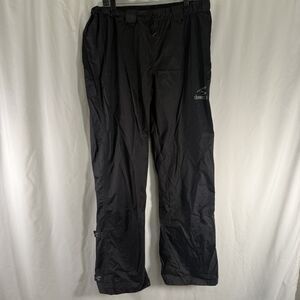Showers Pass Cycling Rain Pants Men's XXL Black Pull On Elastic Waist Nylon